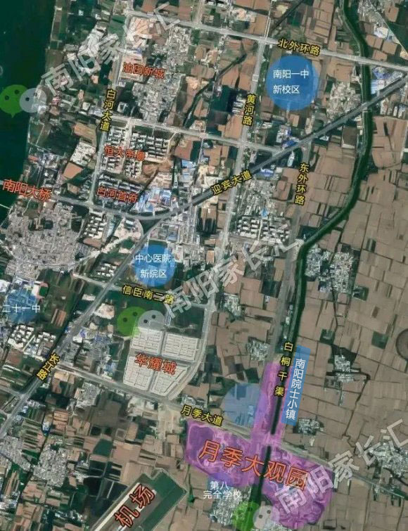 南陽新城區院士小鎮位置